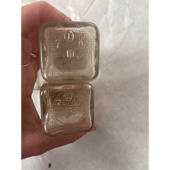 Watkins Antique 1960 Spice bottles with lids Set of 4 Atomic Pattern - Picture 5 of 9